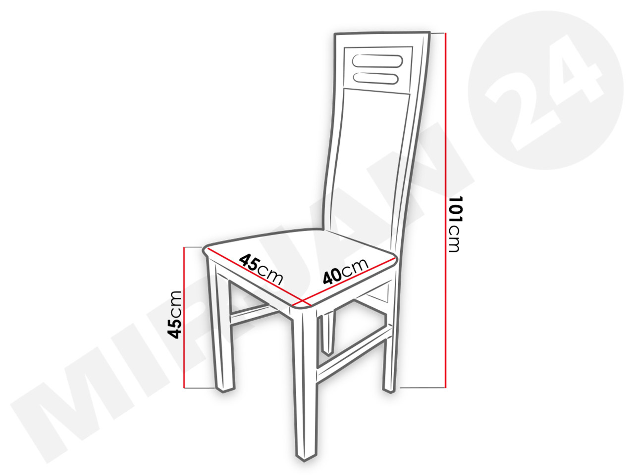Blagovaonska stolica Jako JK65 (wenge + bež)