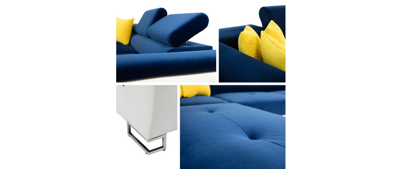 Kutna garnitura Alphard (crna + tamnosiva)