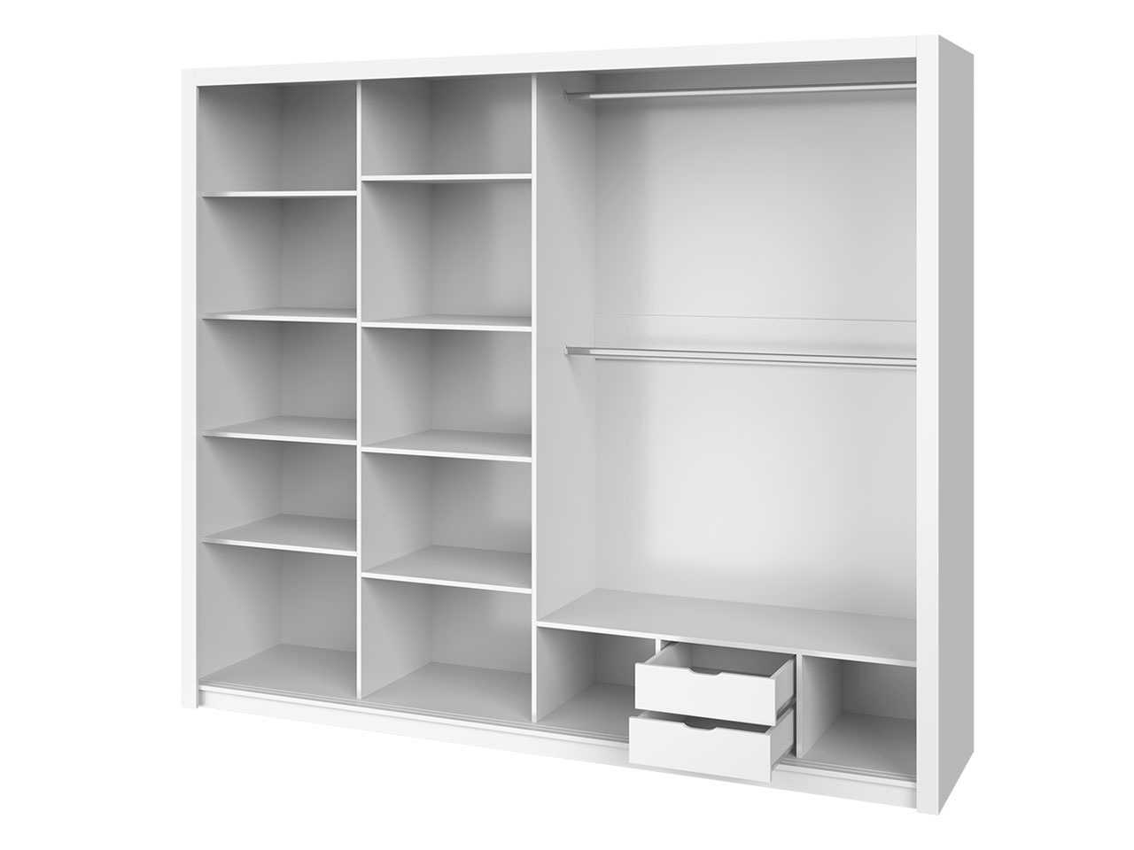 Ormar za garderobu Klary KE12 (hrast monastery + ogledalo)