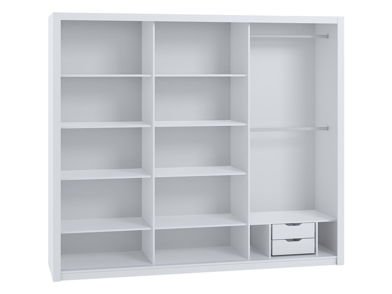 Ormar za garderobu Klary KE12 (hrast monastery + ogledalo)