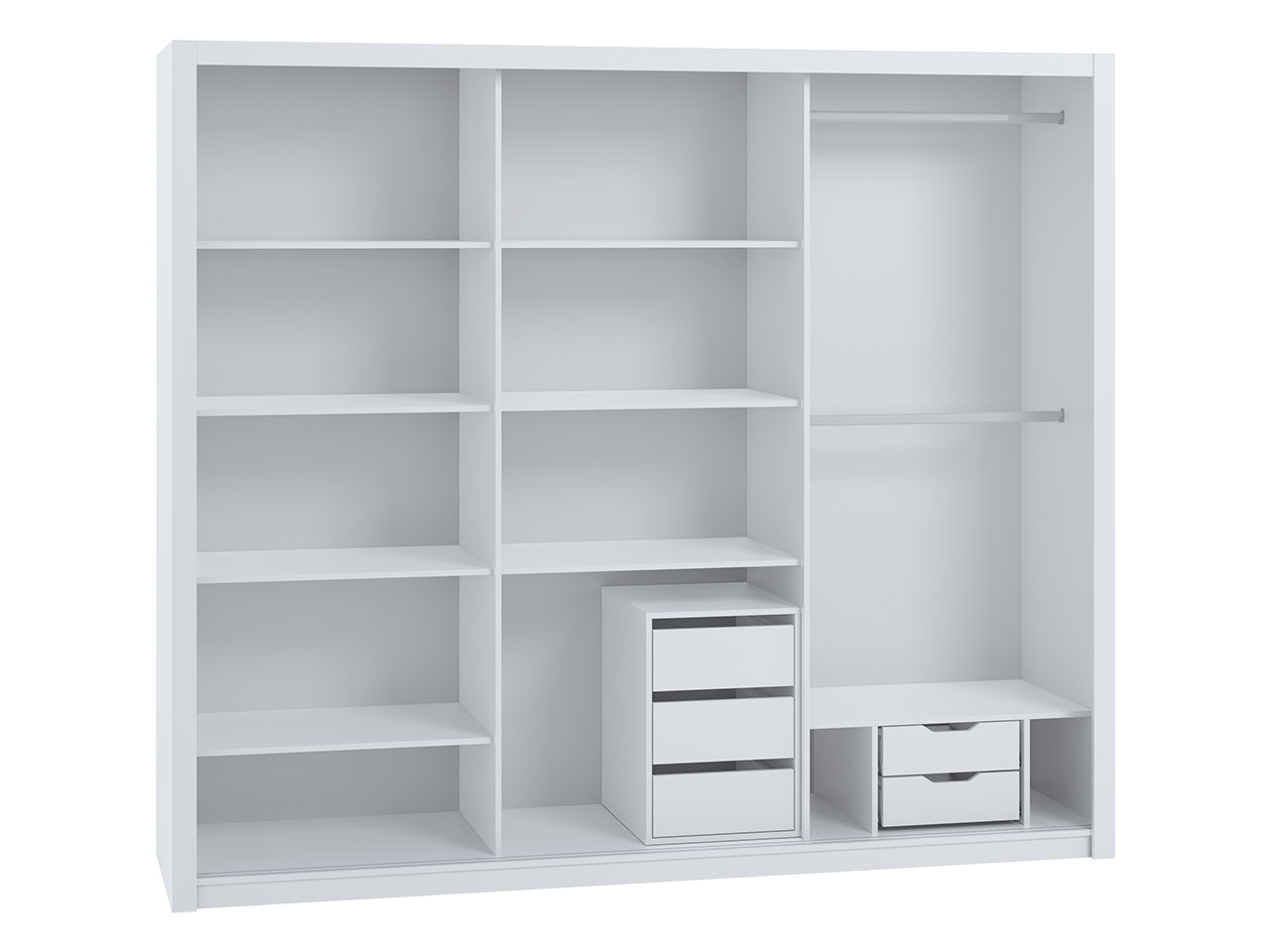 Ormar za garderobu Klary KE12 (hrast monastery + ogledalo)