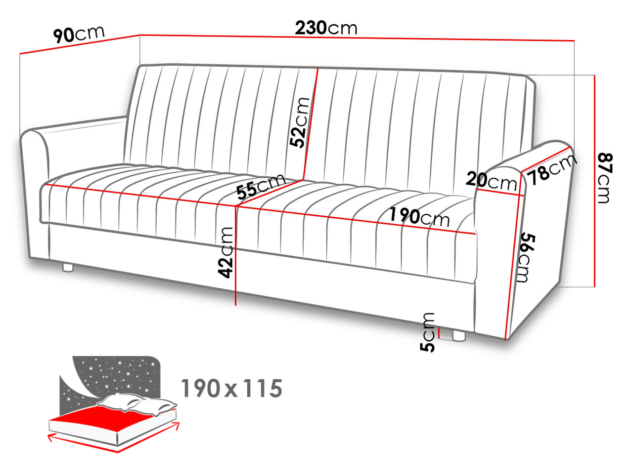 Sofa Guairo (bež)