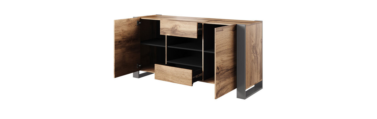 Namještaj za dnevni boravak Elexia I (wotan + antracit)