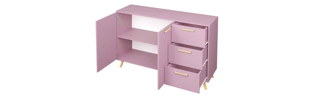 Namještaj za studentsku sobu Lenona I (plava + zlatna)