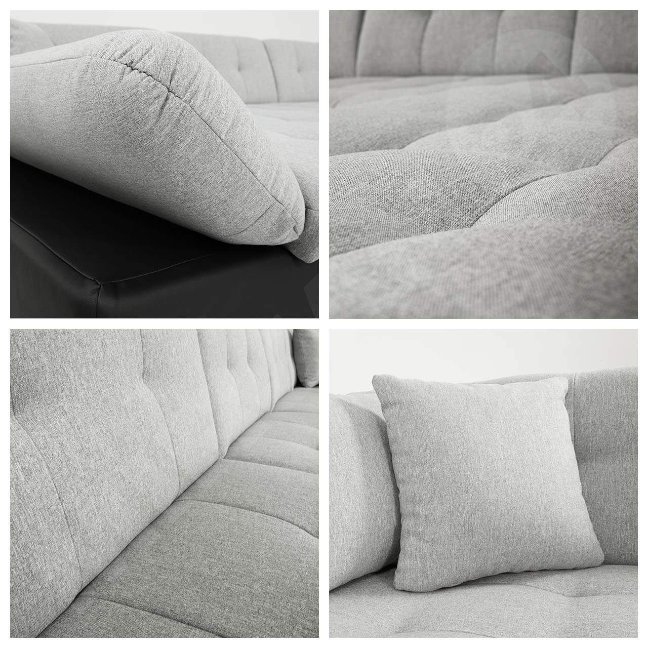 Kutna garnitura Calla (L) U (bijela)