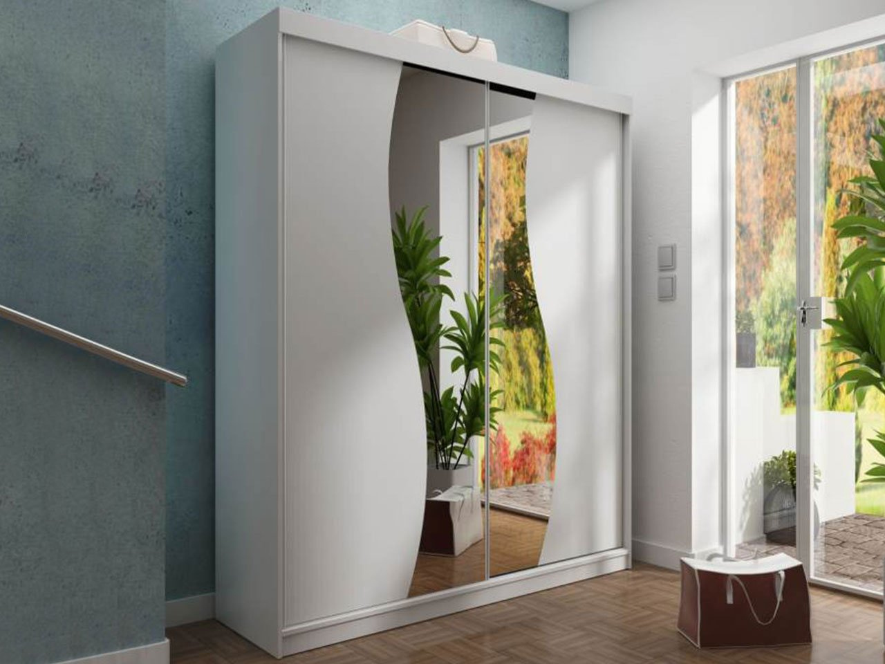 Ormar za garderobu Seharat 8/15cm (bijela)