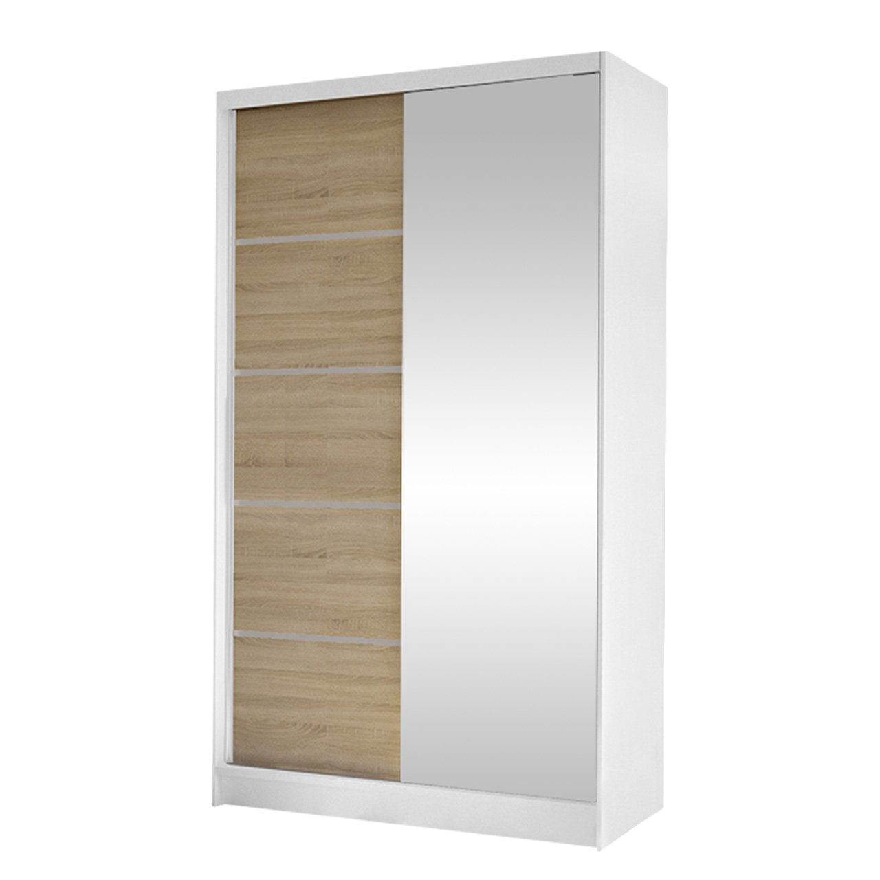 Ormar za garderobu Master III (crna + bijela)