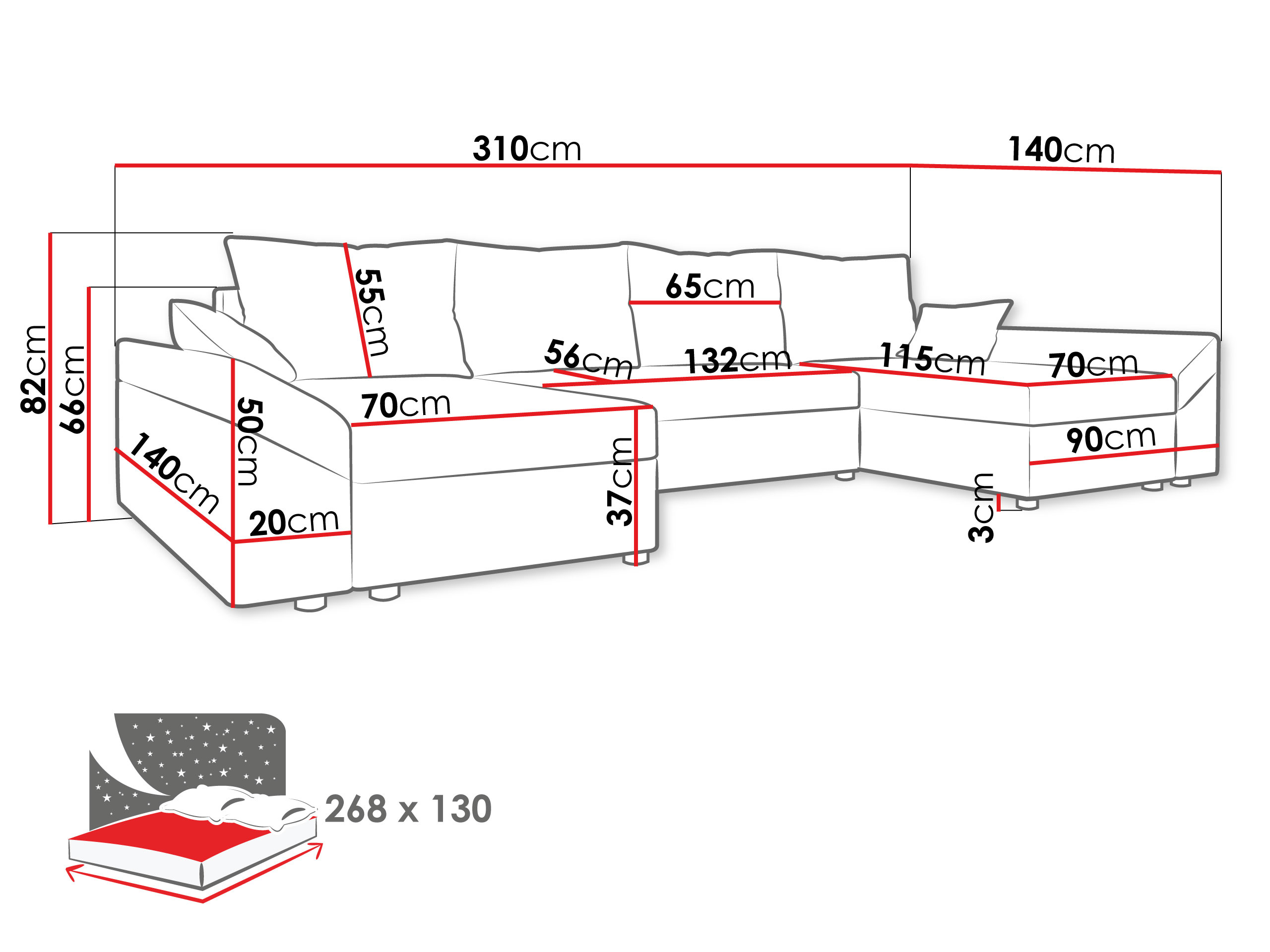 Kutna garnitura U Poltosa (tamnozelena)