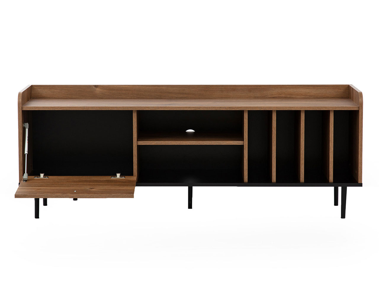 Namještaj za dnevni boravak Percival I (crna + brandy castello)