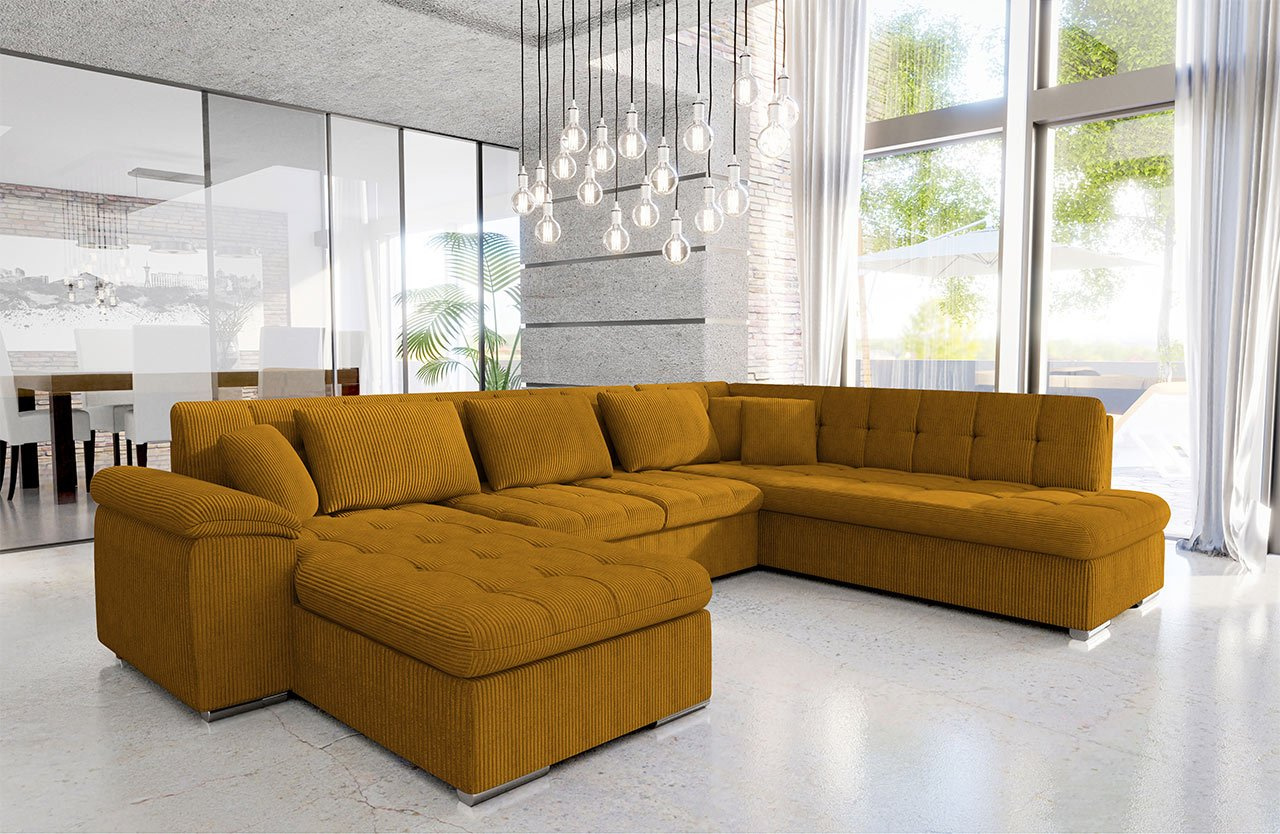 Kutna garnitura U Talia (boja senfa)