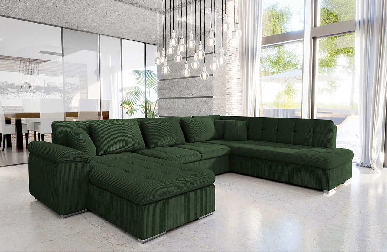 Kutna garnitura U Talia (tamnozelena)