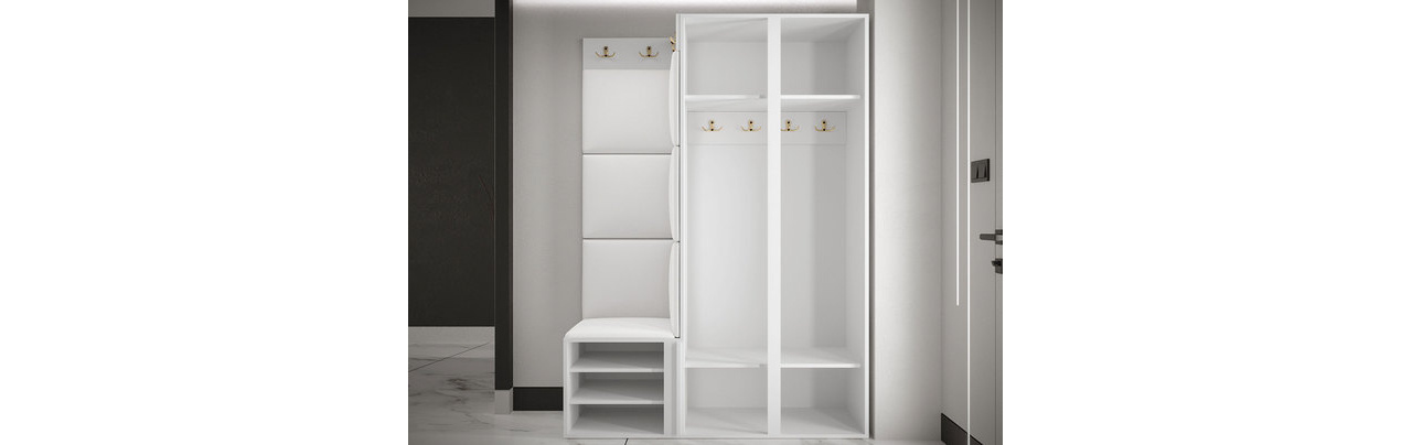 Predsoblje Torro XXIII (bijela + čokolada)