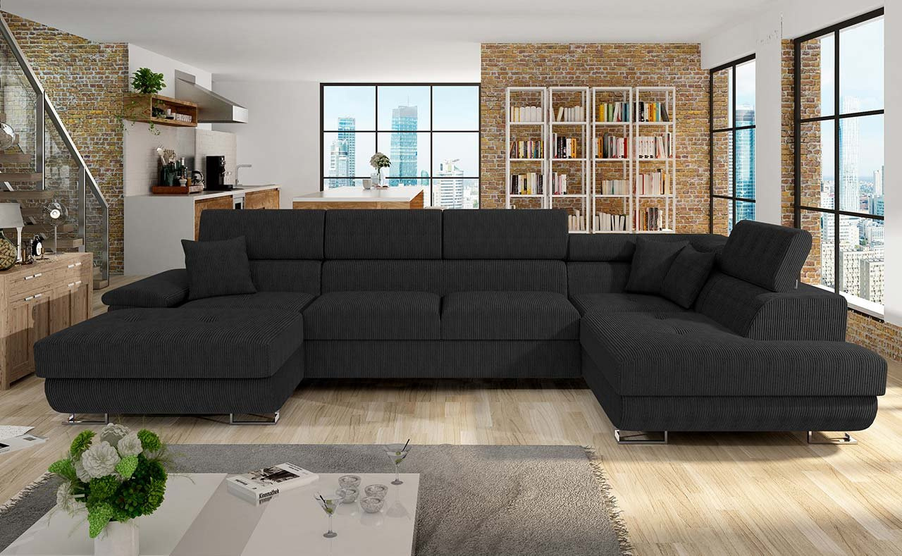 Kutna garnitura U Alphard (crna)