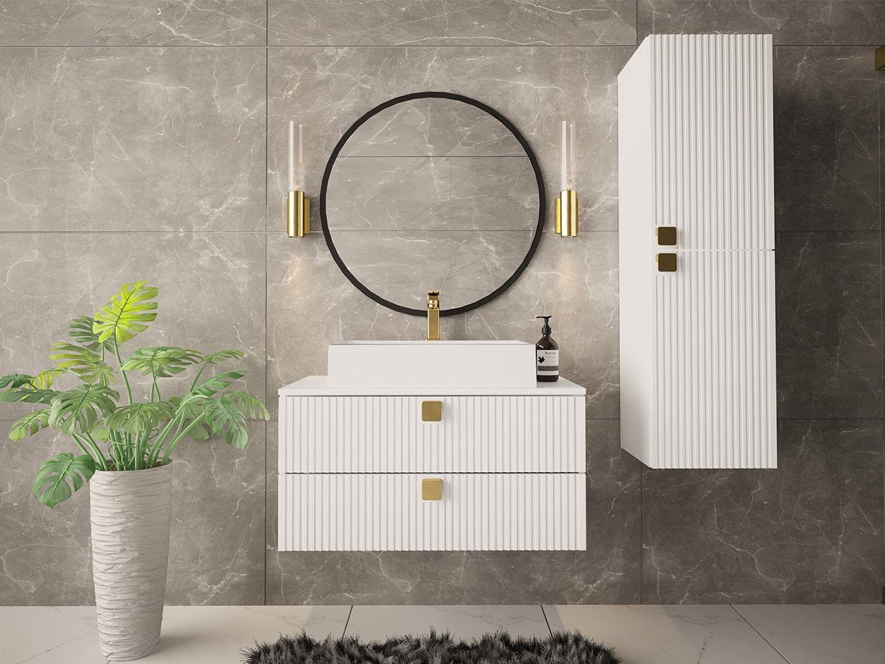 Kupaonski set Petralonas III (bijela)