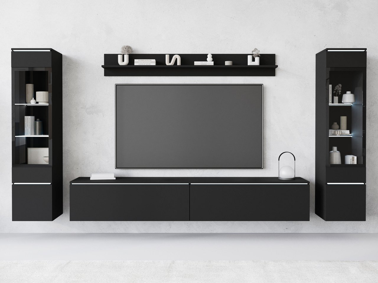 Namještaj za dnevni boravak Selwyn II (grafit)