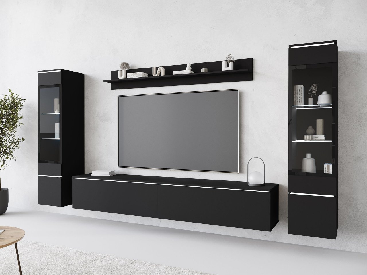 Namještaj za dnevni boravak Selwyn II (grafit)