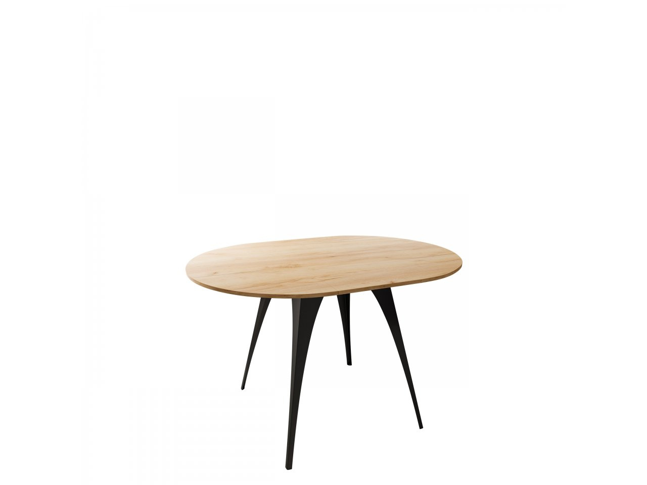 Blagovaonski stol Izzy 100 (crna + hrast craft zlatni)