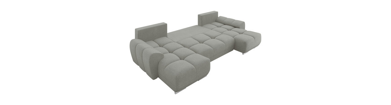 Kutna garnitura Bordie U (antracit)