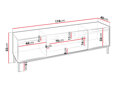 TV stolić/ormarić Somkera EF (bijela)