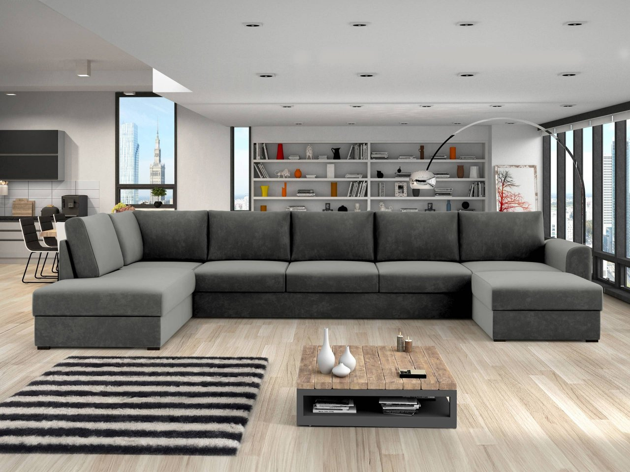 Kutna garnitura Celeste (siva)