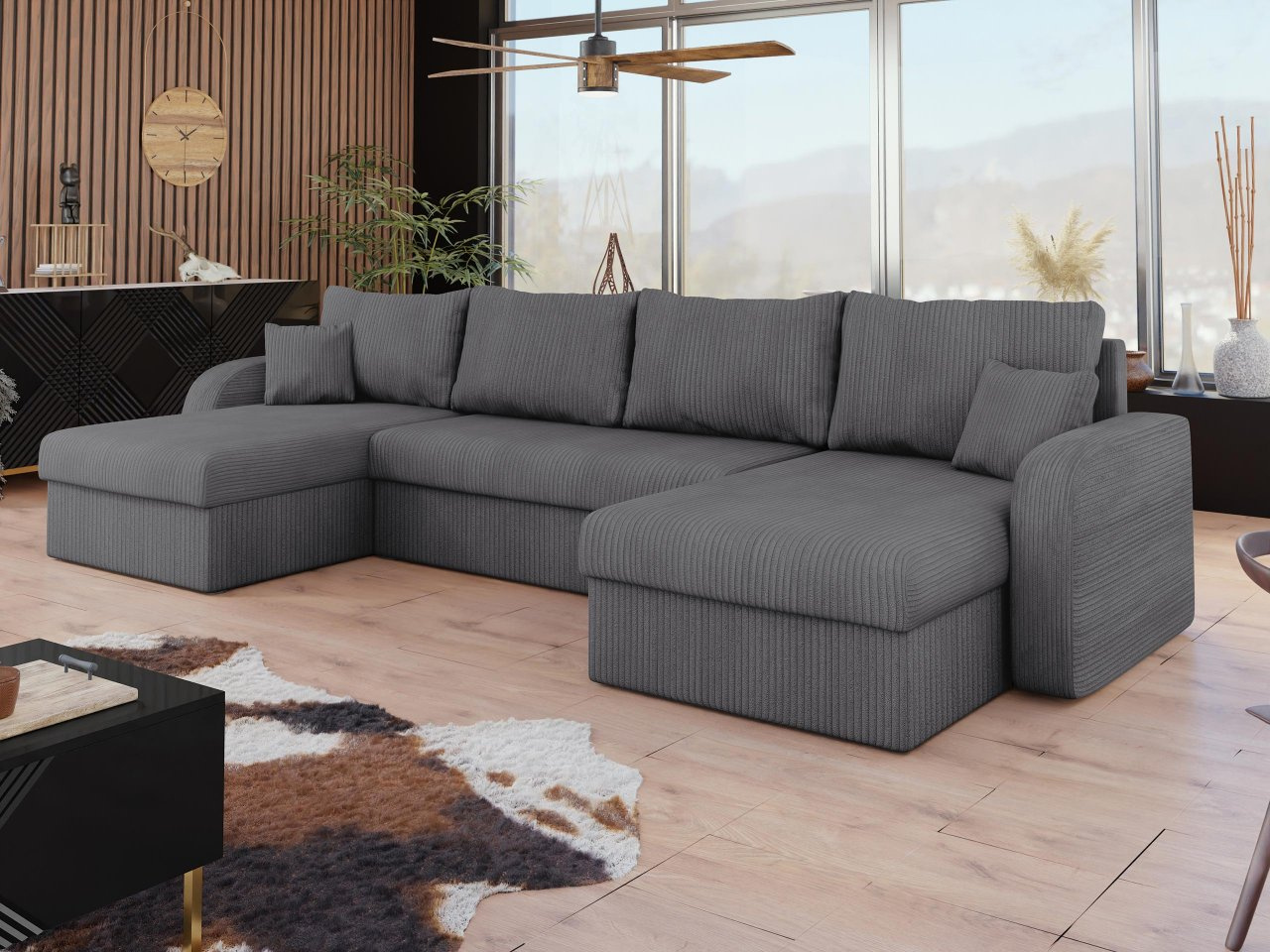 Kutna garnitura U Arian U (siva)