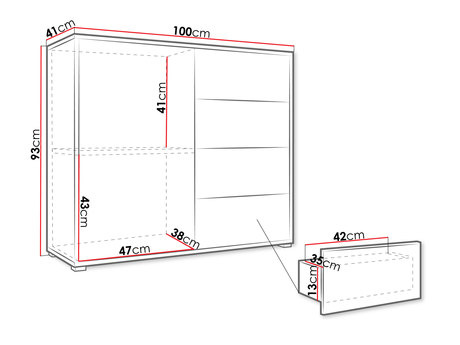 Komoda Alkyra AK1 (kašmir)