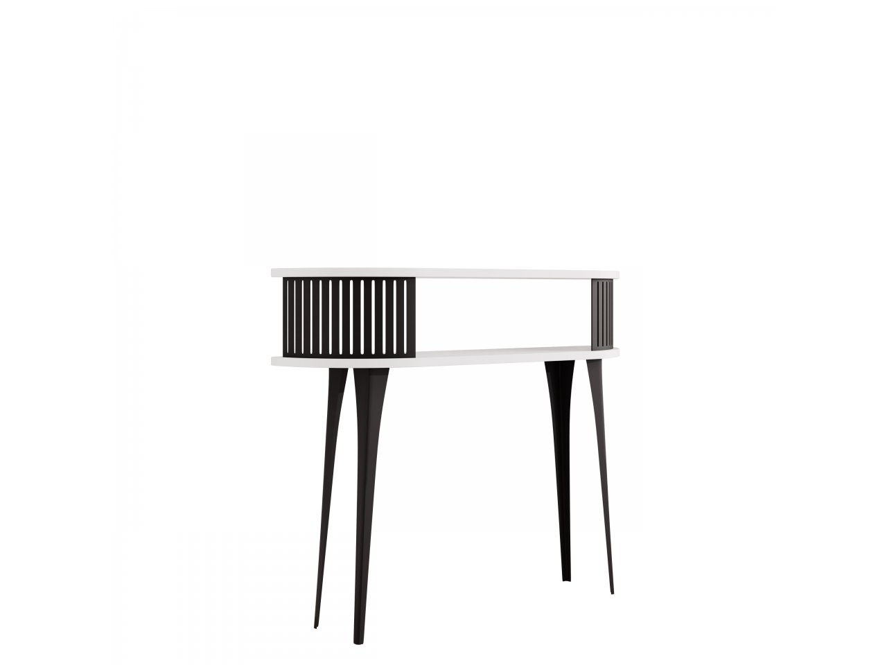 Konzolni stolić Mezanoa (crna + arktički bijela)