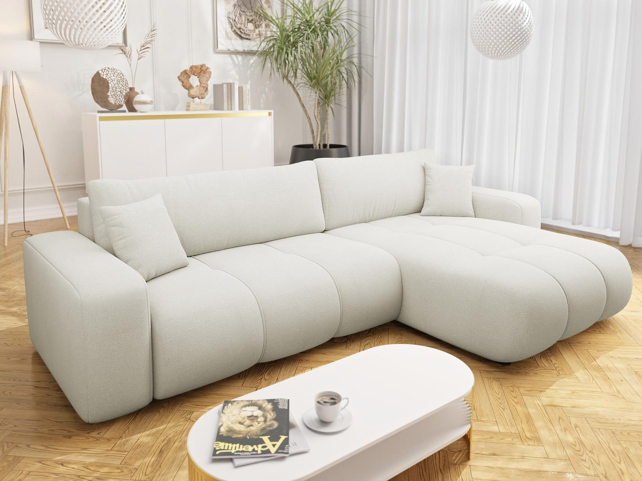 Kutna garnitura Lorew (bijela)